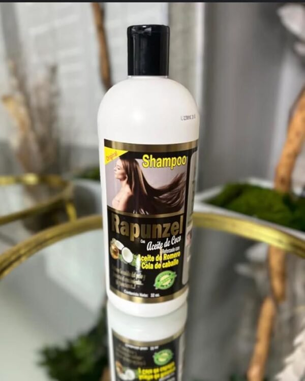 Shampoo Rapunzel con Aceite de Coco, Romero y Cola de Caballo – Crecimiento, Fortalecimiento y Nutrición para el Cabello - Image 3