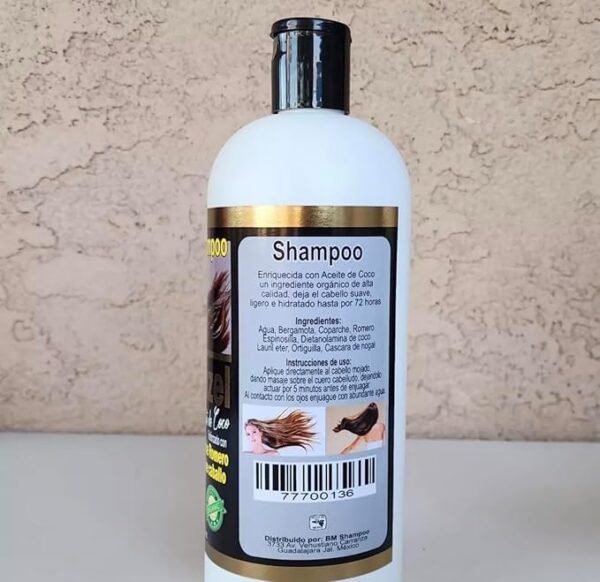 Shampoo Rapunzel con Aceite de Coco, Romero y Cola de Caballo – Crecimiento, Fortalecimiento y Nutrición para el Cabello - Image 2