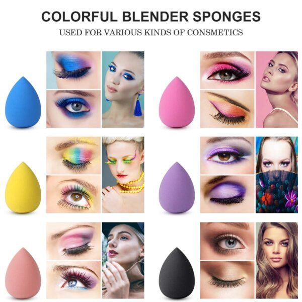 Best 6-Piece Makeup Sponge Set for Liquid Foundation: IYOCHO Blending Sponges - Image 4