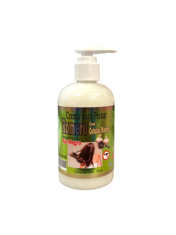 Natural Hair Growth Set: Rosemary Black Garlic Shampoo 32oz & Styling Cream 16oz - Image 4