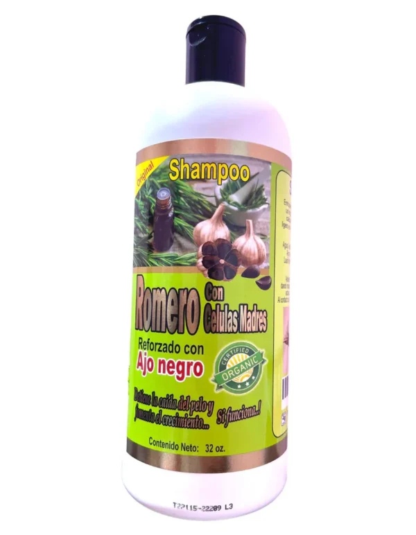 Natural Hair Growth Set: Rosemary Black Garlic Shampoo 32oz & Styling Cream 16oz - Image 3